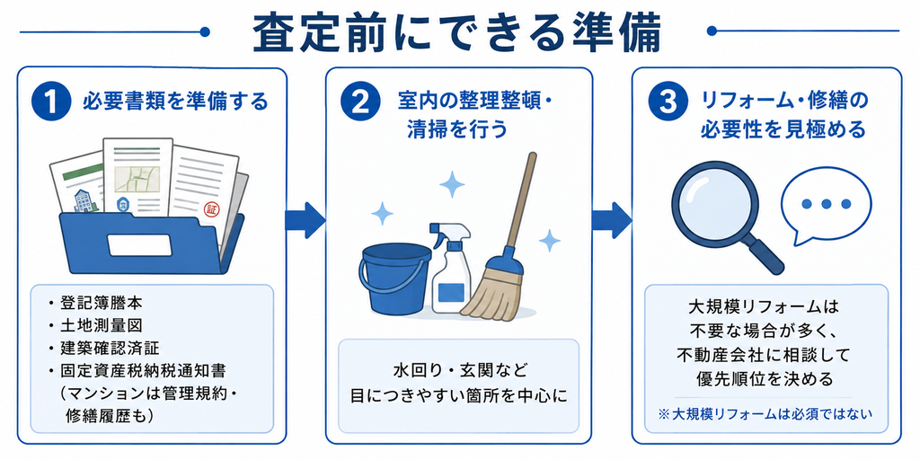 査定前にできる準備3つ